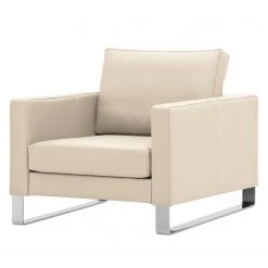 Fredriks Fauteuil Portobello Cuir véritable - Cuir véritable Gad : Crème - Luge - Fauteuil 1 place