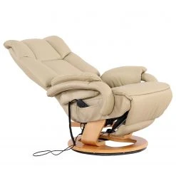 Modoform Fauteuil de relaxation Casey - Cuir véritable / Imitation cuir - Crème | Confort et Élégance -Pas Cher Fauteuils Magasin 1000005892 200324 13583500004 DETAILS P000000001000005892
