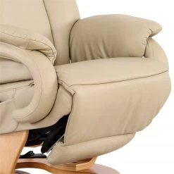 Modoform Fauteuil de relaxation Casey - Cuir véritable / Imitation cuir - Crème | Confort et Élégance -Pas Cher Fauteuils Magasin 1000005892 200324 13584100010 DETAILS P000000001000005892