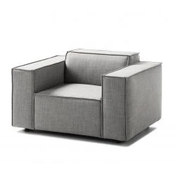 Fauteuil Kinx Tissu - Tissu Milan : Gris clair | Confort et Élégance -Pas Cher Fauteuils Magasin 1000011521 180619 15563503 GALLERYIMAGES P000000001000011521