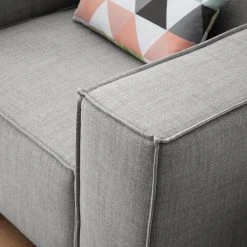 Fauteuil Kinx Tissu - Tissu Milan : Gris clair | Confort et Élégance -Pas Cher Fauteuils Magasin 1000011521 180619 15563609 GALLERYIMAGES P000000001000011521