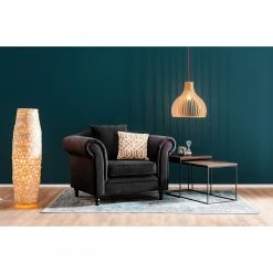 Jack & Alice Fauteuil York - Velours Anthracite | Fauteuil 1 Place Élégant et Confortable -Pas Cher Fauteuils Magasin 1000031491 190110 09412800002 MOOD GALLERYIMAGES P000000001000031491 mood