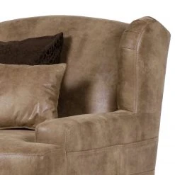 Red Living Grand fauteuil à oreilles Dream - Microfibre marron - Confort et Élégance pour votre Salon -Pas Cher Fauteuils Magasin 1000039692 220831 030 DETAILS P000000001000039692