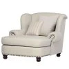 Ridgevalley Fauteuil XXL Dakota - Tissu Beige | Confort Supérieur | Fauteuil 1 Place