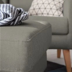 Mørteens Fauteuil à oreilles Bucoli Gris avec repose-pieds | Confort et style -Pas Cher Fauteuils Magasin 1000059505 190320 17183800510 GALLERYIMAGES P000000001000059505