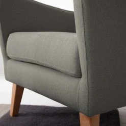 Mørteens Fauteuil à oreilles Bucoli Gris avec repose-pieds | Confort et style -Pas Cher Fauteuils Magasin 1000059505 190320 17183900513 GALLERYIMAGES P000000001000059505