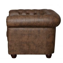 Fauteuil Kamaru Imitation Cuir - Marron Chocolat par ars manufacti | Confort Élégant -Pas Cher Fauteuils Magasin 1000085220 220223 040 DETAILS P000000001000085220