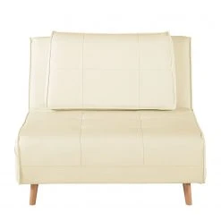 Fauteuil Convertible Rovigo en Imitation Cuir Crème - Mørteens -Pas Cher Fauteuils Magasin 1000086505 190507 12423700004 GALLERYIMAGES P000000001000086505