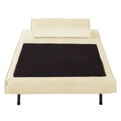 Fauteuil Convertible Rovigo en Imitation Cuir Crème - Mørteens -Pas Cher Fauteuils Magasin 1000086505 190507 12423700005 GALLERYIMAGES P000000001000086505