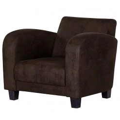 Fauteuil Tullow - Aspect vieux cuir marron foncé | Fauteuil 1 place design et confortable | Ars Manufacti