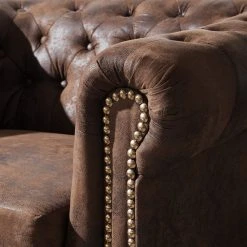 Fauteuil Torquay Marron Foncé - Fauteuil 1 Place Confortable et Élégant -Pas Cher Fauteuils Magasin 1000094692 220121 101049000156 DETAILS P000000001000094692