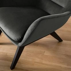 Fauteuil 1 place Studio Copenhagen Hepburn I - Velours Shyla : Vert de gris - Noir | Confort et Élégance -Pas Cher Fauteuils Magasin 1000114766 180713 152026195 MOOD GALLERYIMAGES P000000001000114766 mood