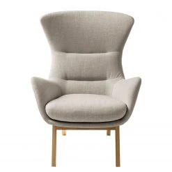 Fauteuil 1 place Studio Copenhagen Hepburn I - Tissu Milan Beige - Chêne foncé | Design et Confort Premium -Pas Cher Fauteuils Magasin 1000114773 180716 17435879 GALLERYIMAGES P000000001000114773