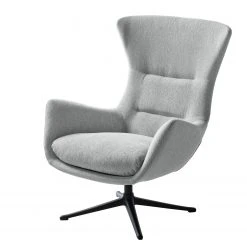 Fauteuil Hepburn III - Tissu Saia Gris clair et Noir | Studio Copenhagen | Moderne et Confortable
