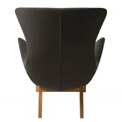 Studio Copenhagen Fauteuil Hepburn I - Tissu Saia Noir-Marron - Chêne foncé -Pas Cher Fauteuils Magasin 1000116443 180830 120943278 GALLERYIMAGES P000000001000116443