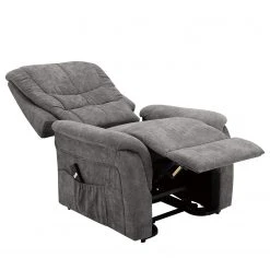 Modoform Fauteuil de relaxation Sasina - Microfibre - Gris foncé (avec aide au redressement) -Pas Cher Fauteuils Magasin 1000116888 220518 030 DETAILS P000000001000116888