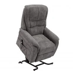 Modoform Fauteuil de relaxation Sasina - Microfibre - Gris foncé (avec aide au redressement) -Pas Cher Fauteuils Magasin 1000116888 220518 040 DETAILS P000000001000116888