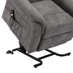 Modoform Fauteuil de relaxation Sasina - Microfibre - Gris foncé (avec aide au redressement) -Pas Cher Fauteuils Magasin 1000116888 220518 080 DETAILS P000000001000116888