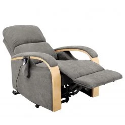 Modoform Fauteuil TV Rosales I - Microfibre Anthracite - Confort et Élégance -Pas Cher Fauteuils Magasin 1000116901 220307 035 DETAILS P000000001000116901