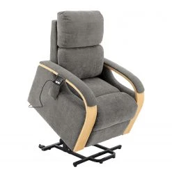 Modoform Fauteuil TV Rosales I - Microfibre Anthracite - Confort et Élégance -Pas Cher Fauteuils Magasin 1000116901 220307 040 DETAILS P000000001000116901