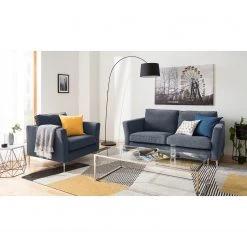 Fredriks Fauteuil Mirabela - Gris bleu | Fauteuil 1 place design et confort -Pas Cher Fauteuils Magasin 1000117458 020 MOOD GALLERYIMAGES P000000001000117458 mood