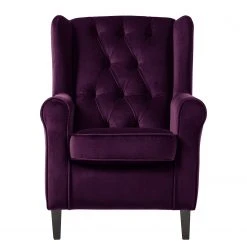 Maison Belfort Fauteuil à oreilles Luro en Velours - Confort Élégant pour Votre Salon -Pas Cher Fauteuils Magasin 1000117561 190712 10052500002 DETAILS P000000001000117561