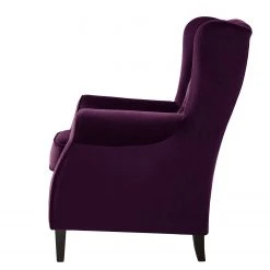 Maison Belfort Fauteuil à oreilles Luro en Velours - Confort Élégant pour Votre Salon -Pas Cher Fauteuils Magasin 1000117561 190712 10052500003 DETAILS P000000001000117561