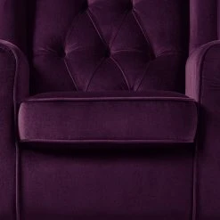 Maison Belfort Fauteuil à oreilles Luro en Velours - Confort Élégant pour Votre Salon -Pas Cher Fauteuils Magasin 1000117561 190712 10052500009 DETAILS P000000001000117561