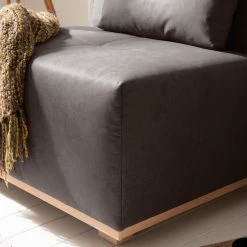 Ars Natura Fauteuil convertible Simla I - Microfibre Gris Lava - Confort et Élégance -Pas Cher Fauteuils Magasin 1000117863 180621 11350153 GALLERYIMAGES P000000001000117863