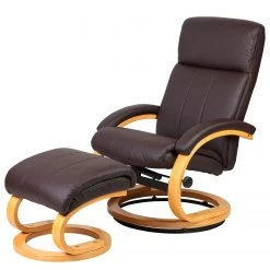 Modoform Fauteuil de relaxation Vancouver - Marron foncé | Confort et élégance pour votre salon