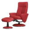 Mooved Fauteuil de relaxation Kenzo avec repose-pieds - Imitation cuir - Confort optimal