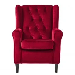 Maison Belfort Fauteuil à Oreilles Luro Rouge - Fauteuil Bergère Confortable et Élégant -Pas Cher Fauteuils Magasin 1000122222 190712 10052600057 DETAILS P000000001000122222