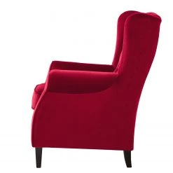 Maison Belfort Fauteuil à Oreilles Luro Rouge - Fauteuil Bergère Confortable et Élégant -Pas Cher Fauteuils Magasin 1000122222 190712 10052600058 DETAILS P000000001000122222