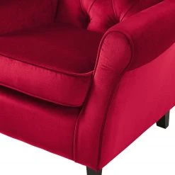 Maison Belfort Fauteuil à Oreilles Luro Rouge - Fauteuil Bergère Confortable et Élégant -Pas Cher Fauteuils Magasin 1000122222 190712 10052600061 DETAILS P000000001000122222
