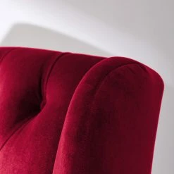 Maison Belfort Fauteuil à Oreilles Luro Rouge - Fauteuil Bergère Confortable et Élégant -Pas Cher Fauteuils Magasin 1000122222 200528 17211100028 DETAILS P000000001000122222