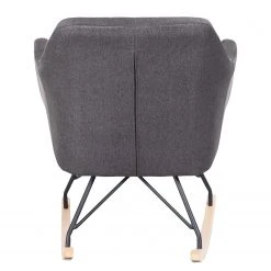 Mørteens Rocking Chair Leedy - Tissu Gris Foncé et Hêtre Massif | Fauteuil 1 Place | Confort et Élégance -Pas Cher Fauteuils Magasin 1000123856 181030 16260764 GALLERYIMAGES P000000001000123856