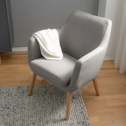 Fauteuil Nicholas 1 Place en Tissu Gris Clair - Mørteens -Pas Cher Fauteuils Magasin 1000126898 201103 11480600007 MOOD DETAILS P000000001000126898 mood