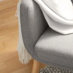 Fauteuil Nicholas 1 Place en Tissu Gris Clair - Mørteens -Pas Cher Fauteuils Magasin 1000126898 201103 11480900009 DETAILS P000000001000126898