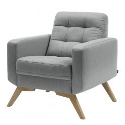 Norrwood Fauteuil Somoto - Gris clair - Fauteuil 1 place design et confortable