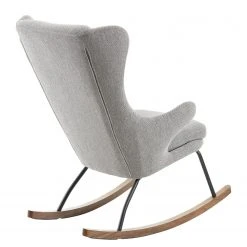 Norrwood Rocking Chair Meryl - Gris Chiné - Fauteuil 1 Place Confortable et Élégant -Pas Cher Fauteuils Magasin 1000128775 180821 085051235 GALLERYIMAGES P000000001000128775