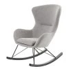 Fauteuil à Bascule Norrwood Vania - Gris Clair | Confort Élégant pour Salon