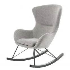 Fauteuil à Bascule Norrwood Vania - Gris Clair | Confort Élégant pour Salon