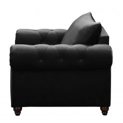 Jack & Alice Fauteuil Solita - Velours Noir - Fauteuil 1 Place Sans Repose-Pieds -Pas Cher Fauteuils Magasin 1000135642 181018 162943299 GALLERYIMAGES P000000001000135642