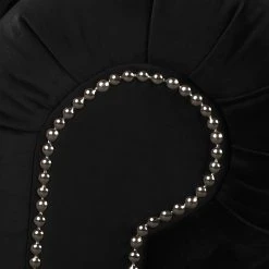 Jack & Alice Fauteuil Solita - Velours Noir - Fauteuil 1 Place Sans Repose-Pieds -Pas Cher Fauteuils Magasin 1000135642 181018 162943301 GALLERYIMAGES P000000001000135642