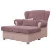 Fauteuil 1 place Ridgevalley Loveuse Izabal en velours côtelé lilas - Confort élégant -Pas Cher Fauteuils Magasin 1000135993 181024 12294369 IMAGE P000000001000135993