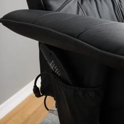 Loftscape Fauteuil de Relaxation Wesburn II en Cuir Véritable ou Imitation Cuir - Noir -Pas Cher Fauteuils Magasin 1000139817 210430 12374700008 DETAILS P000000001000139817