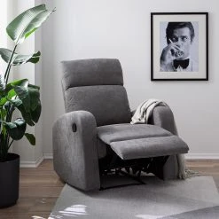 Loftscape Fauteuil de relaxation Grandhan - Gris Microfibre - Confort Premium -Pas Cher Fauteuils Magasin 1000139826 201120 13453000034 MOOD DETAILS P000000001000139826 mood