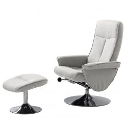 Fauteuil de relaxation Selfors II - Tissage à plat Gris clair | Loftscape
