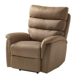 Fauteuil TV Wees en Microfibre Latte Machiato - Confort Ultime par Loftscape