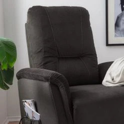 Fauteuil relax Loftscape Teneriffe en microfibre marron bison - Confort premium - Livraison rapide -Pas Cher Fauteuils Magasin 1000139834 201120 13462400051 DETAILS P000000001000139834